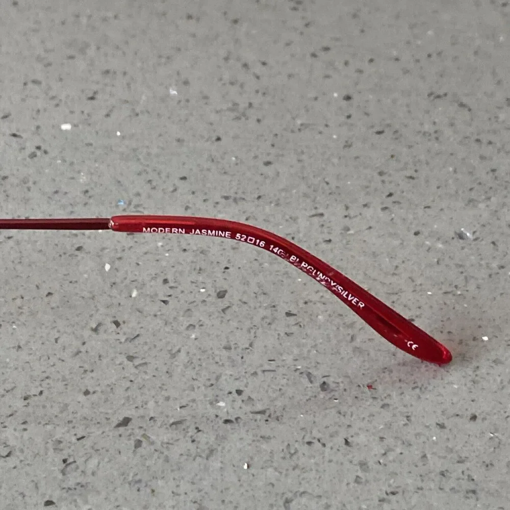 Genevieve Paris Design Modern Jasmine Eyeglasses Frames ONLY 52-16-140 burgundy